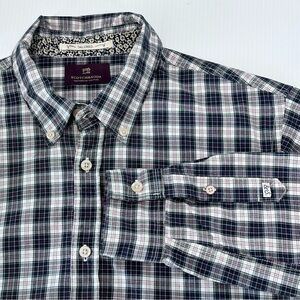 Scotch & Soda Button Down Shirt Men’s M Amsterdam‎ Couture Plaid Tailored Cotton